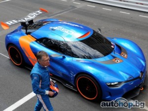 Alpine A110-50 на пистата в Монако