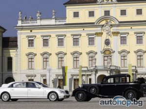 Maybach Landaulet Study – бяла кожа, лак, черен гранит и много въздух