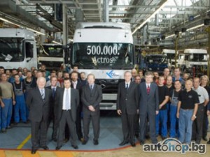 Mercedes-Benz произведе 500 000 представителя на Actros