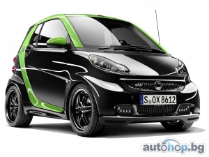 Smart и Brabus с електрически автомобил и колело в Женева