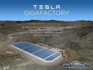 Tesla ще строи гигазавод в Невада