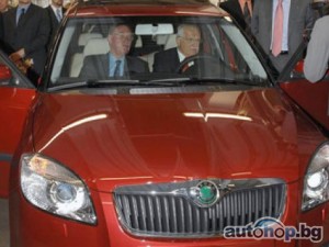 Вацлав Клаус посети завода на Skoda в Квасини