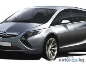 Новата Opel Zafira - първа официална рисунка