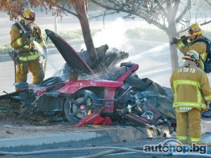 Пол Уокър загина в катастрофа с Porsche Carrera GT