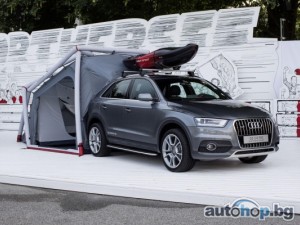 С Audi Q3 на палатка – перфектно!