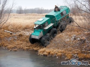 Сделано в Русия -  Тром 8, снегоблатоходът-амфибия