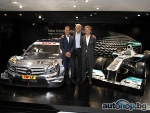 Шумахер и Розберг представиха Mercedes DTM AMG C-Coupe